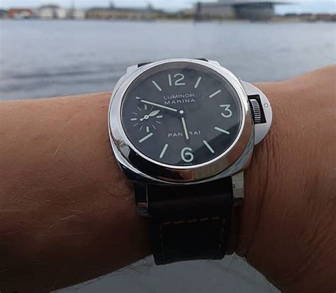 panerai pam 111 wrist shot|Panerai wrist size .